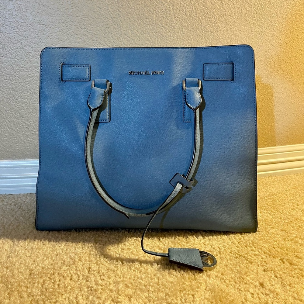Michael Kors Leather Purse Chambray